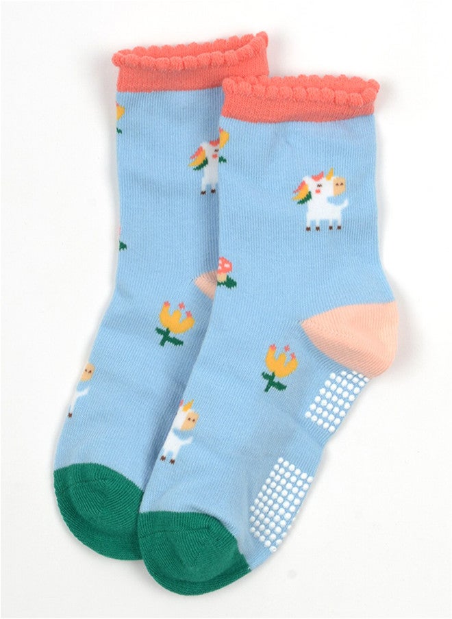 FOOTPRINTS FOOTPRINT 6 Pairs Infant Kids Unisex Multi-Colored Ankle-Length Assorted Antiskid Cotton Socks - Image 5